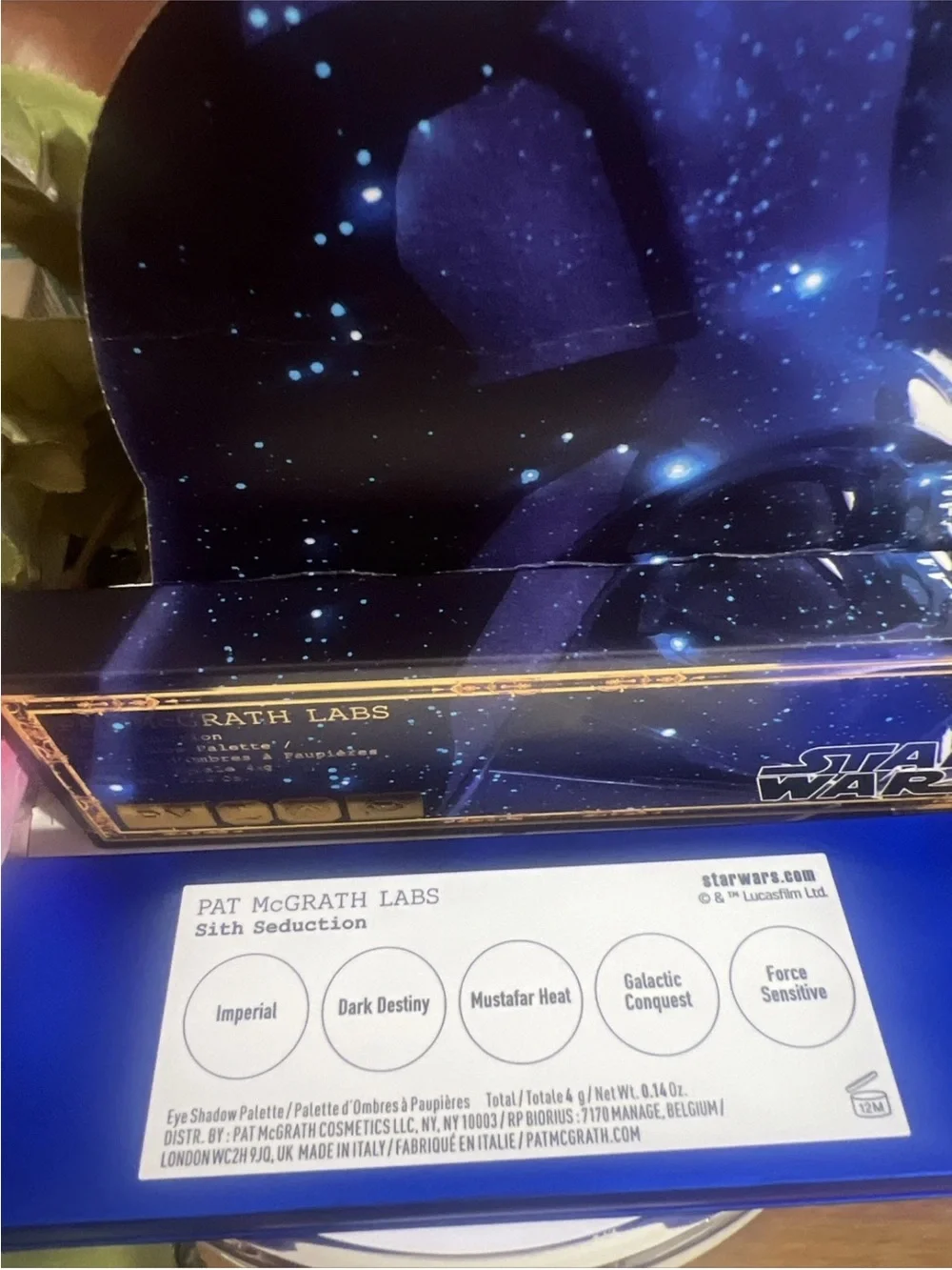 Pat McGrath Star Wars Sith Seduction Eyeshadow palette, Limited Edition